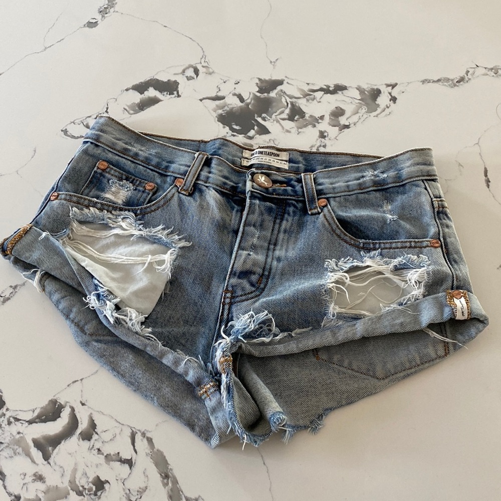 One Teaspoon Bandits Denim Shorts | size 25